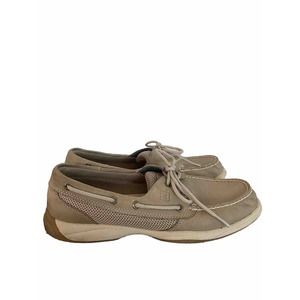 Sperry Top-Sider Laguna Women’s Shoes Beige Taupe Comfort Leather Boat Deck Sz 9